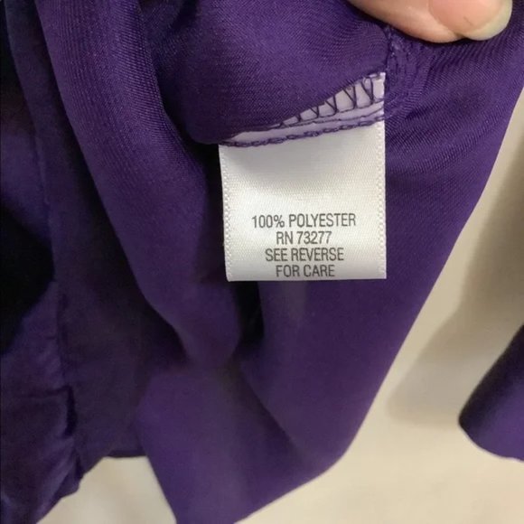 Apt 9 Purple cross front blouse - Picture 6 of 7